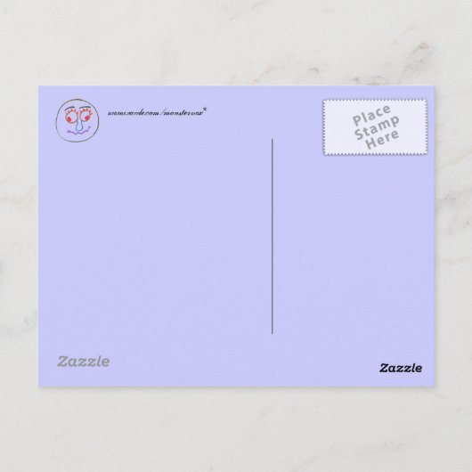 Funny Faces Postcard Postkarte (Rückseite)