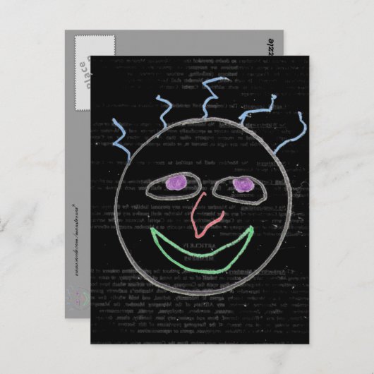 Funny Faces Postkarte (Vorne/Hinten)