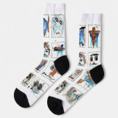 Funny Faces Socken (Linkes Detail)