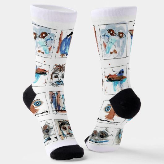 Funny Faces Socken (Gewinkelt)