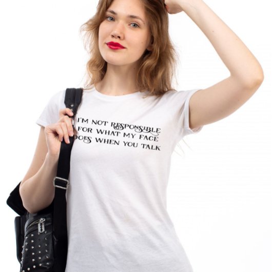 Funny Facial Reaktion auf wenn Sie pseak T-Shirt