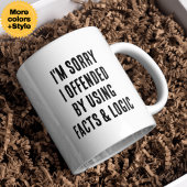 Funny Facts & Logic Sarcastic Coffee Mug Gift Tasse