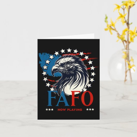 Funny! Fafo Now Playing Fa Fo Usa Funny Around Fin Karte (Gelbe Blume)