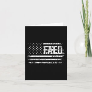 Funny Fafo Trump American Flag Fafo US Flag Vintag Karte
