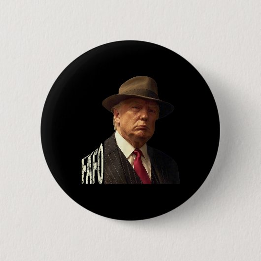Funny Fafo Trump Foto _1 Button (Vorderseite)