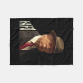 Funny Fafo Trump Foto _1 Fleecedecke (Vorderseite (Horizontal))