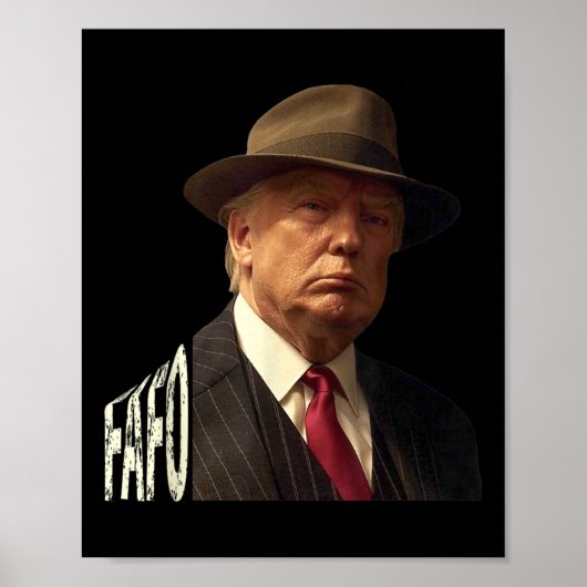 Funny Fafo Trump Foto _1 Poster (Vorne)