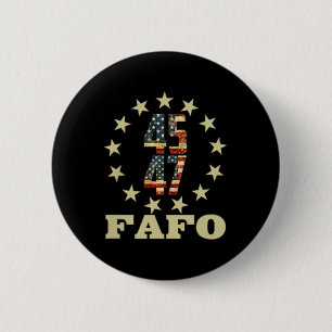 Funny Fafo Trump Foto Button