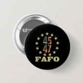 Funny Fafo Trump Foto Button (Vorne & Hinten)