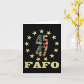 Funny Fafo Trump Foto Karte (Gelbe Blume)