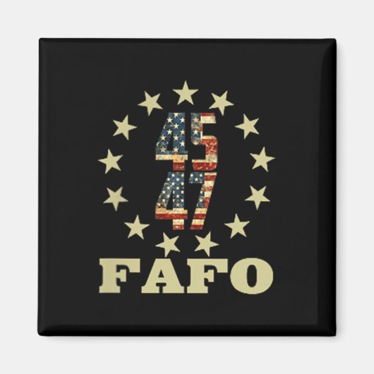 Funny Fafo Trump Foto Magnet (Vorne)