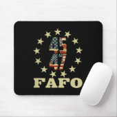 Funny Fafo Trump Foto Mousepad (Mit Mouse)