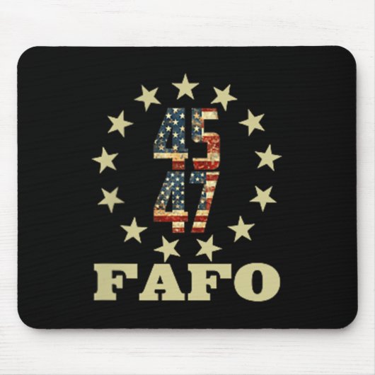 Funny Fafo Trump Foto Mousepad (Vorne)