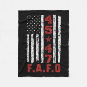 Funny Fafo Trump Shirt Präsident 47 Trump Fafo Fleecedecke