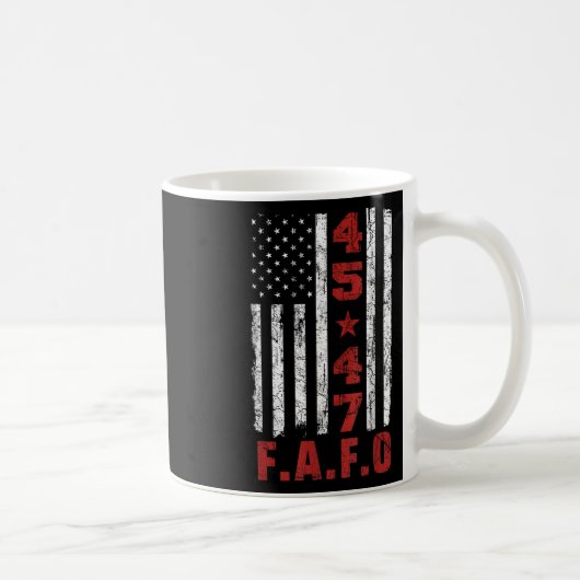 Funny Fafo Trump Shirt Präsident 47 Trump Fafo Kaffeetasse (Rechts)