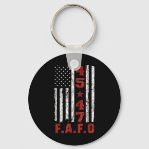 Funny Fafo Trump Shirt Präsident 47 Trump Fafo Schlüsselanhänger