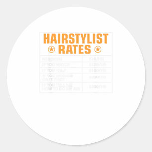Funny Fairstylist Preise Geschenk Friseurstylist S Runder Aufkleber