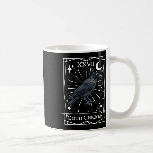 Funny Fairycore Tarot Gothic Witchcraft Chicken De Kaffeetasse (Rechts)
