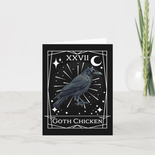 Funny Fairycore Tarot Gothic Witchcraft Chicken De Karte (Vorderseite)