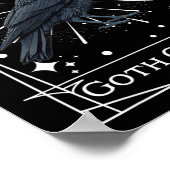 Funny Fairycore Tarot Gothic Witchcraft Chicken De Poster (Ecke)