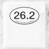 Funny Fake 26.2 Marathon Sticker (Tasche)