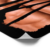 Funny Fake Muscles Fitness Model Chest Six Pack Ab Poster (Ecke)