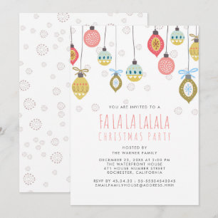 Funny Falalala Weihnachts-Party Einladung