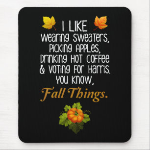 Funny Fall 2024 November Wahl Pro-Harris Mousepad