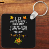 Funny Fall 2024 November Wahl Pro-Harris Schlüsselanhänger (Rückseite)