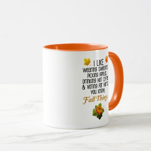 Funny Fall 2024 November Wahl Pro-Harris Tasse (VorderseiteRechts)