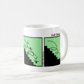 Funny Fall Down the Stairs Stickman Tasse - 003 (VorderseiteRechts)