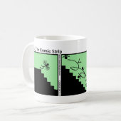 Funny Fall Down the Stairs Stickman Tasse - 003 (Vorderseite Links)
