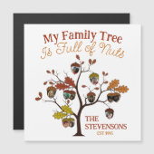 Funny Fall Foto Familienbaum ist voller Nuts Magnetkarte (Vorne/Hinten)