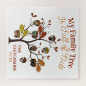 Funny Fall Foto Familienbaum ist voller Nuts Puzzle (Horizontal)