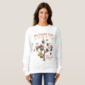 Funny Fall Foto Familienbaum ist voller Nuts Sweatshirt (Vorne ganz)