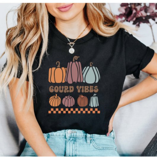 Funny Fall Gourd Vibes T-Shirt