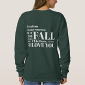 Funny Fall Green Sweater Sweatshirt (Rückseite)