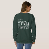 Funny Fall Green Sweater Sweatshirt (Schwarz voll)