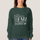 Funny Fall Green Sweater Sweatshirt (Vorderseite)