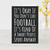 Funny Fall Grußkarten für Fußballfans Karte (Gelbe Blume)