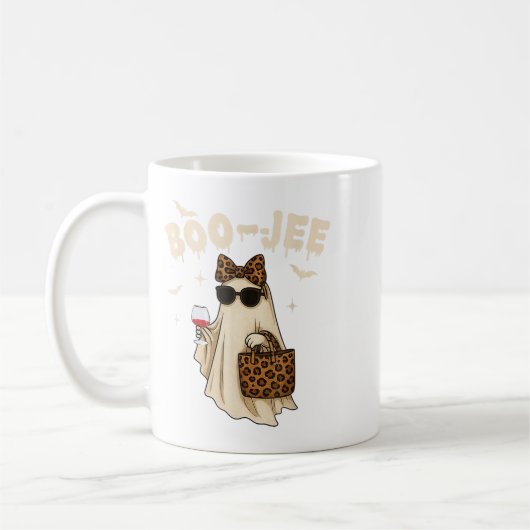 Funny Fall Halloween Ghost Boujee Boo Jee Soky Sea Kaffeetasse (Links)