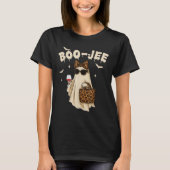 Funny Fall Halloween Ghost Boujee Boo Jee Soky Sea T-Shirt (Vorderseite)