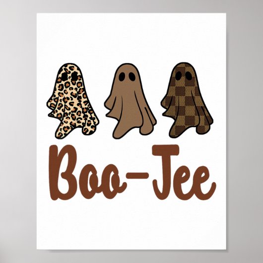 Funny Fall Halloween Ghost Boujee Boo-jee Spooky S Poster (Vorne)