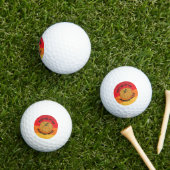 Funny Fall Pumpkin Golfball (Insitu Gras)