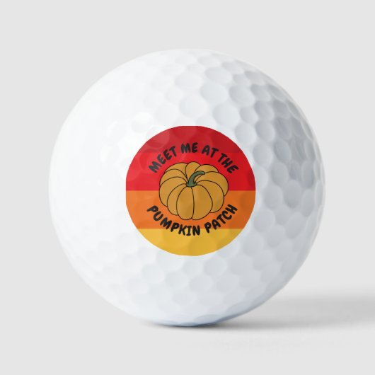 Funny Fall Pumpkin Golfball (Vorderseite)