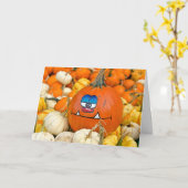 Funny Fall Pumpkin Karte (Gelbe Blume)