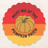 Funny Fall Pumpkin Untersetzer (Vorderseite)