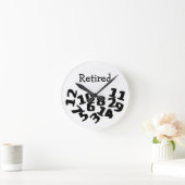 Funny Fallen Numbers Runde Wanduhr (Zuhause)