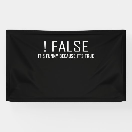 Funny False Programming Coding for Programmers Banner (Horizontal)
