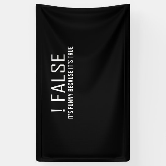 Funny False Programming Coding for Programmers Banner (Vertikal)